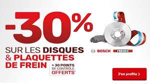 PROMOTION DISQUE ET PLAQUETTES DE FREINS