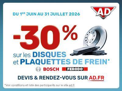 PROMOTION DISQUE ET PLAQUETTES DE FREINS