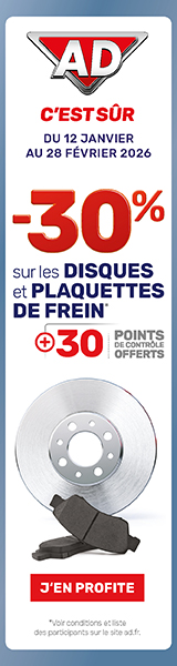 PROMOTION DISQUE ET PLAQUETTES DE FREINS