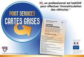 POINT SERVICE CARTE GRISE